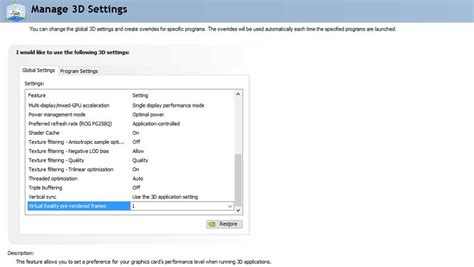 Image result for Nvidia Control Panel Best Settings