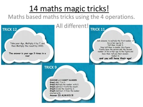 Image result for Maths Magic Tricks