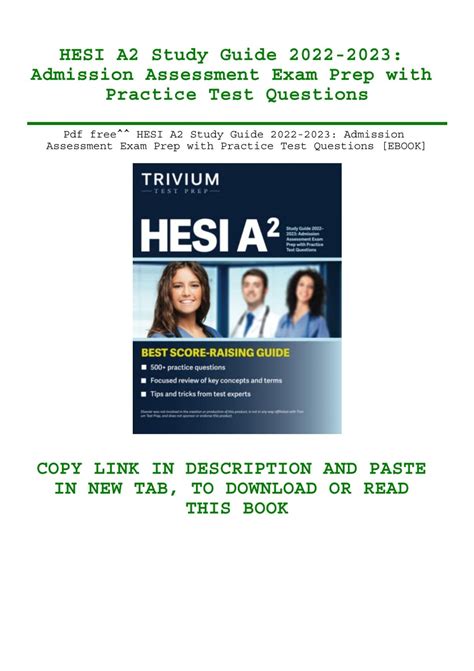 Pdf free^^ HESI A2 Study Guide 2022-2023 Admission Assessment Exam Prep ...