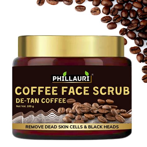 Phillauri Coffee Face Scrub for Remove Dead Skin Cells, 100g