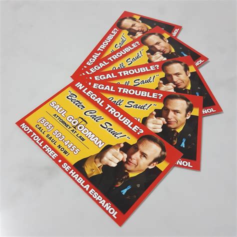 Better Call Saul DIGITAL DOWNLOAD PRINT Business Card Prop - Saul ...