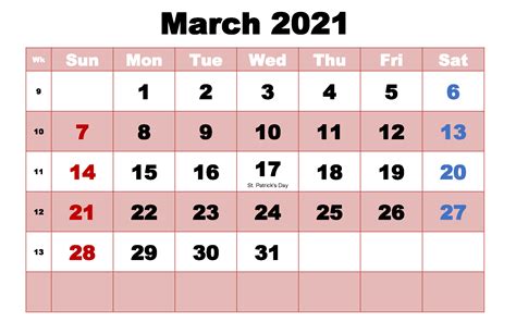 47+ March 21 Calendar With Holidays