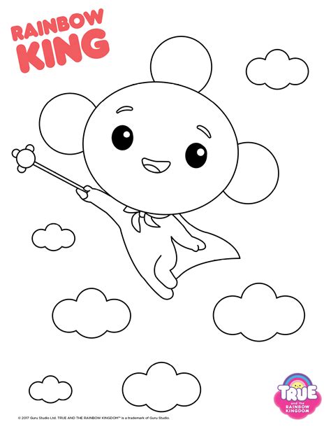 true and the rainbow kingdom coloring pages printable