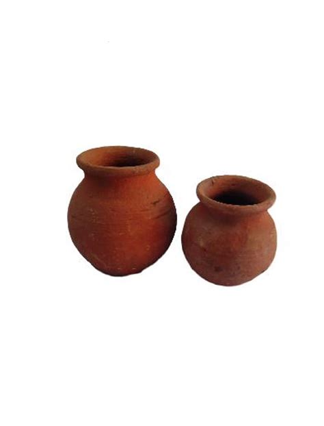 Buy Terracotta Clay Kuduvai (Pack of 1 Big & 1 Small Size) Online at ...