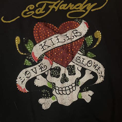Vintage Ed Hardy shirt. Size XXL , fits like an... - Depop