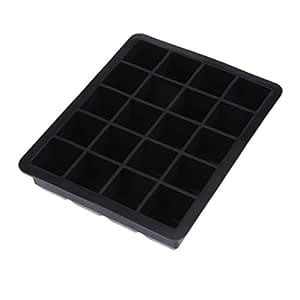 Ice Cube Tray, Ice Cube Maker, Flexible 20 Grids BPA Free for Home ...