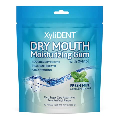 Dry Mouth Gum with Xylitol, Stevia, Monk Fruit | XyliDENT