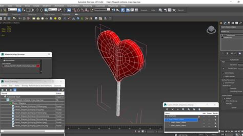 Heart Shaped Lollipop for 3D Print 3D model | 3D Molier International