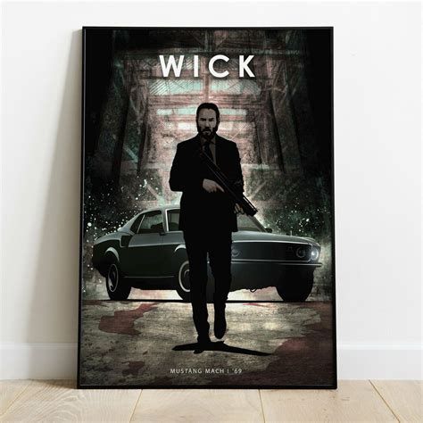 John Wick Movie Poster Print 23X33 John Wick Wall Art Decor Movie Art ...