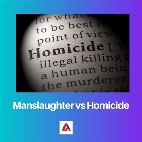 Manslaughter vs Homicide: Difference and Comparison