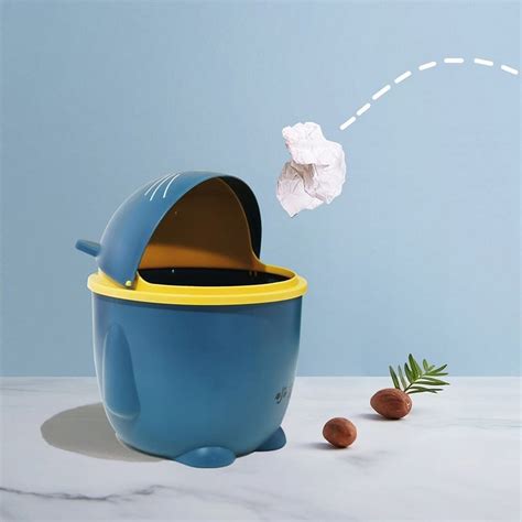 Desktop Cute Trash Can Countertop Trash Can for Office Table Top Waste ...
