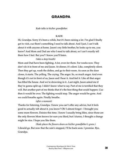 Dramatic Interpretation Scripts Martyr