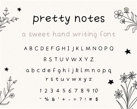 Handwriting Font | Cute Font | Note Taking Font | Goodnotes Font ...