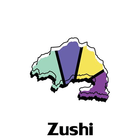 Zushi map. Blank vector map of the Country. Borders of Japan for your infographic. Vector ...