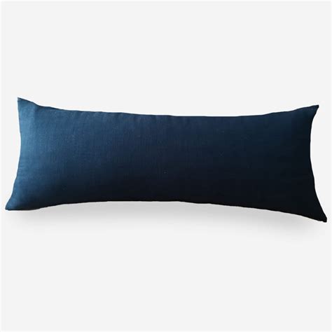 Extra Long Lumbar Pillow 14 X 36 Pillow Cover Blue Lumbar - Etsy