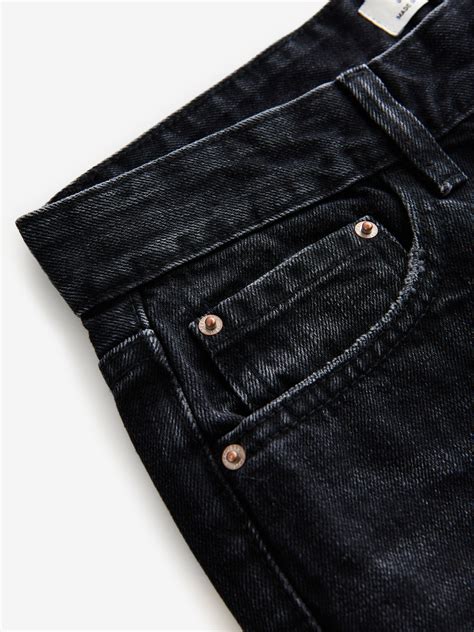 Buy Black Baggy Wide Leg 100% Cotton Jeans from the Next UK online shop