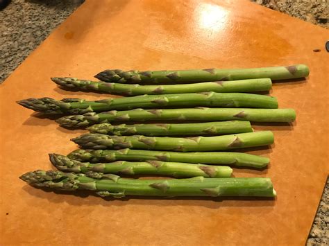 Three long years waiting until I could finally harvest this seasons asparagus...these beauties ...