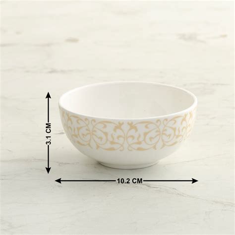 Buy Mandarin Emily Printed Katori - Set of 4 - 240 ml from Home Centre ...