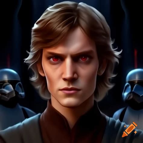 Anakin Skywalker with red Sith eyes, quarter angle portrait at Avatar ...