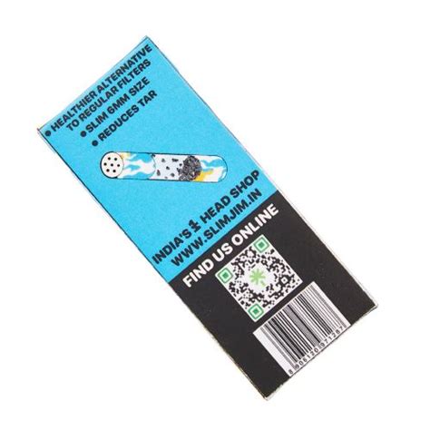 Buy Slimjim - Splash Carbon Filters 7mm (Pack of 10) | Slimjim skins ...