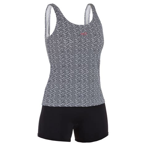 Women Swimming One Piece Tankini Swimsuit Heva Mipy Black