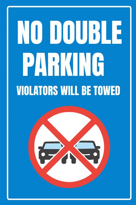 Free Parking Sign Templates, Editable and Printable