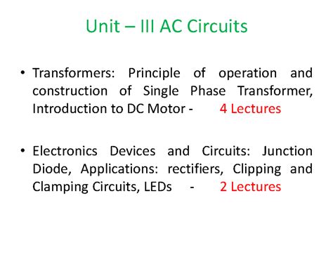 Electrical Unit 3 - Comprehensive AC Circuits Notes and Transformers ...