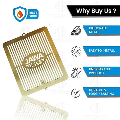 MOTO GENIUS Radiator Guard for JAWA Classic 300 Motorbike – Moto Marvels