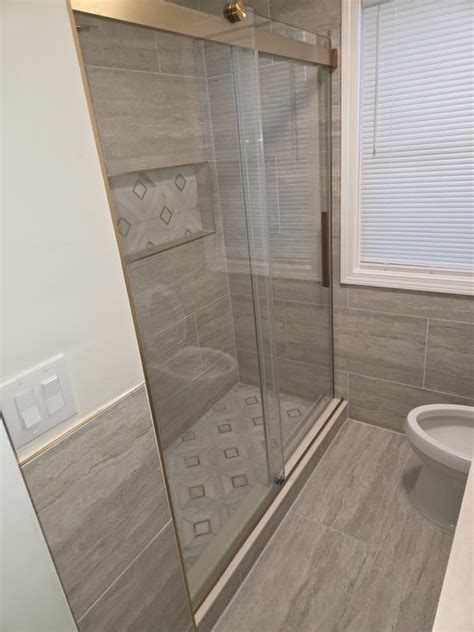Delta EverEdge Shower Door Brushed Nickel 56-in to 60-in W x 71.1418-in ...