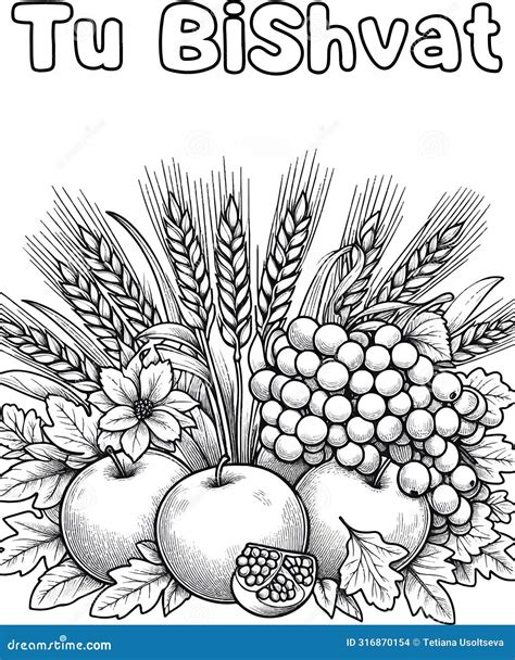 7 Fruits For Tu Bshvat Coloring Pages [2025]