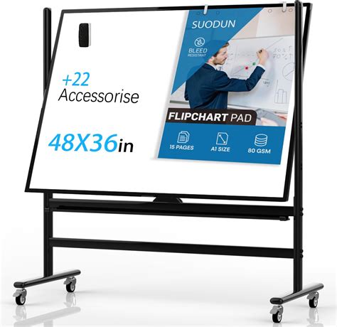 Amazon.com : Dry Erase Whiteboard Easel on Wheels - TANKEE 70" x 36 ...