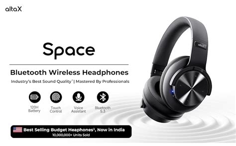 AltaX Space Wireless Over-Ear Bluetooth Headphones | Industry-Leading ...