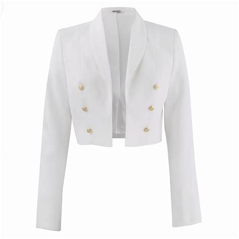Women's Formal Dress White Jacket | Dinner Dress White | Military ...