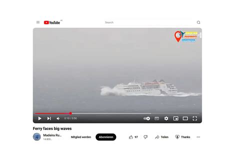 Watch the Lobo Marinho Ferry Battle Rough Seas