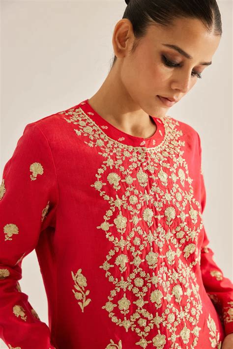 Red Kurta Set – Deval The Multi Designer Store