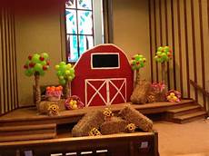 Farm Theme Decorations by I The Trees And The Baskets Of Fruit Vbs Decorations Farm Theme Decorations