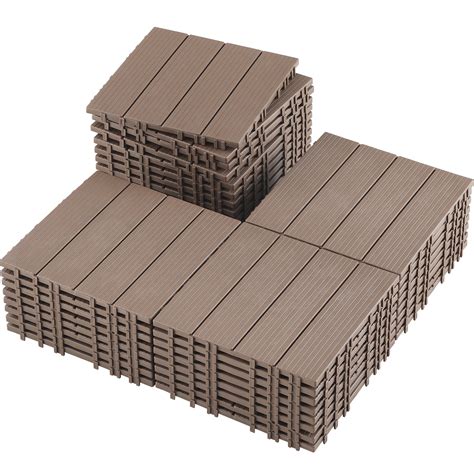 TrumanPick 36 PCS Deck Tiles Patio Pavers Interlocking Flooring Tiles ...