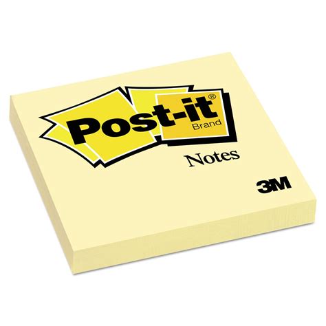 3M (Post It) Sticky Notes 3x3 (100 Sheets) - Pack of 10 | Glubery.com
