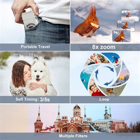 HD Digital Camera For Photography & Vlogging - Compact 48MP, 8X Digital ...