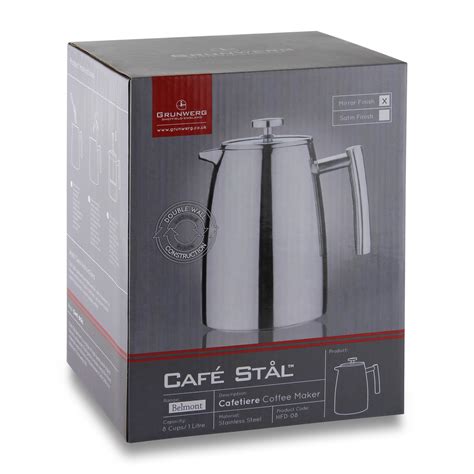 Café Stal HFD-16 Belmont 16 Cup Double Walled Cafetiere Coffee Maker ...