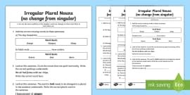 Change nouns from singular to plural for class 4