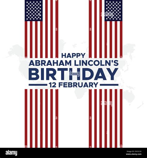 Abraham Lincoln’s Birthday. National holiday in the United States ...