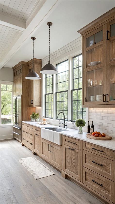 23 Eye-Catching Red Oak Kitchen Cabinets for a Stylish Look