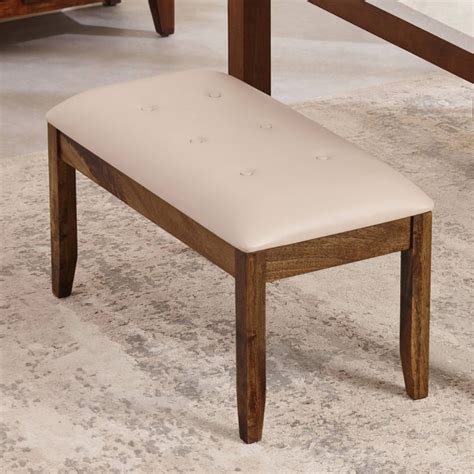 Buy Giza Faux Leather Dining Bench - Beige from Home Centre at just INR ...