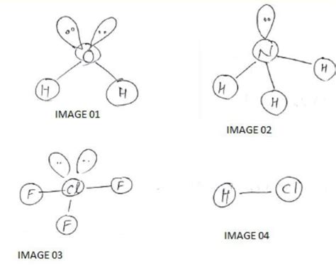 6. Draw the neat labelled diagrams of CH4, NH₂, H₂O, BeCl, BF, based of ...