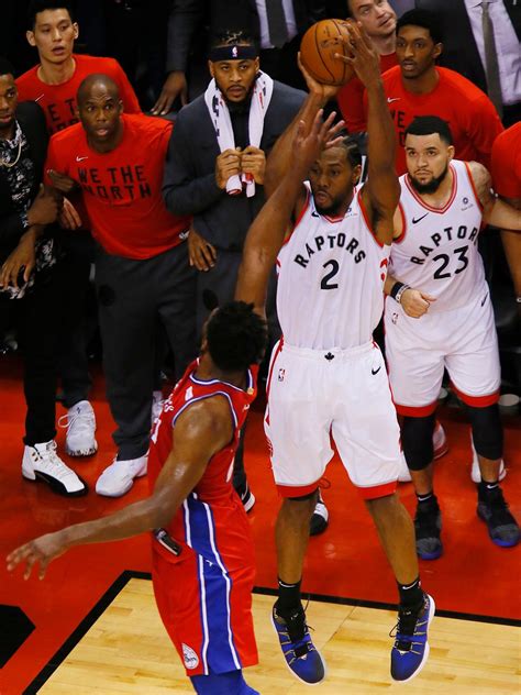 In photos: Kawhi Leonard's buzzer-beater sinks the 76ers in Game 7 ...