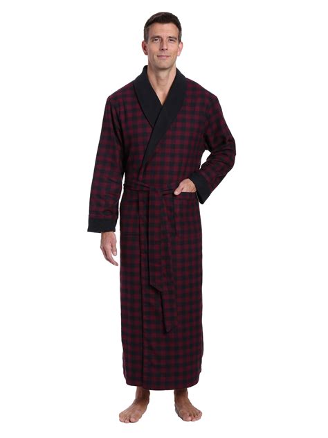 Mens Premium 100% Cotton Flannel Fleece Lined Robe – FlannelPeople