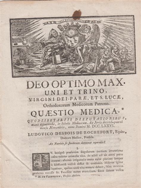 Deo Optimo Max. uni et trino, Virgini Dei-Parae, et S. Lucae ...