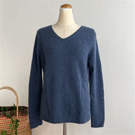 cashmere knit sweater “navy” | hummingvtg