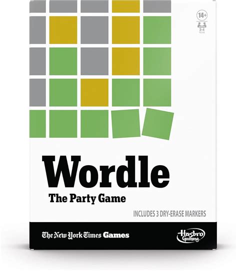 Hasbro Wordle The Party Game for 2-4 Players, Official Wordle Board ...